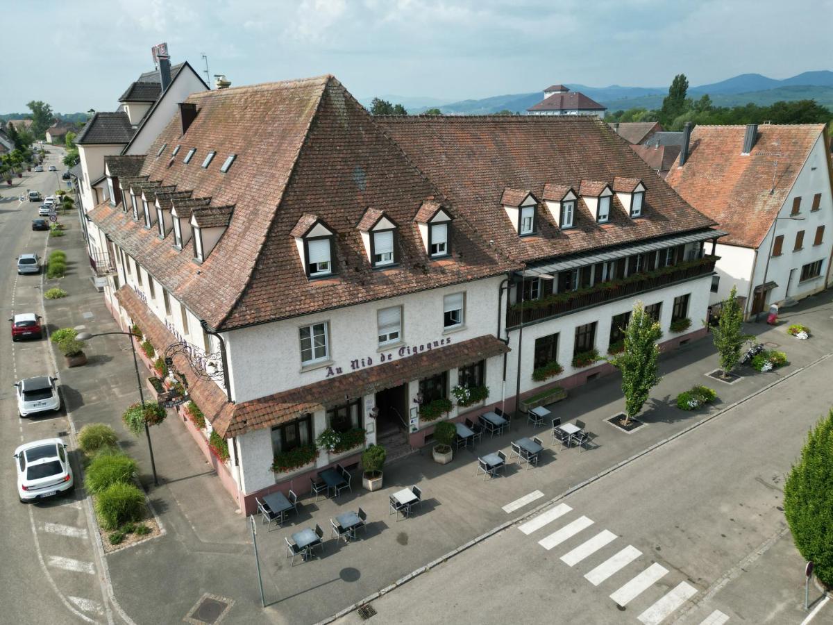 Hotel Au Nid De Cigognes Ostheim Exterior photo